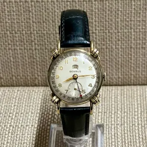 Benrus Gold c. 1940's w/ Beautiful Knotted Lugs Men's Watch - $10K APR w/ COA!!!