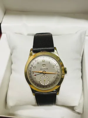BENRUS RARE VINTAGE 1950'S FINE CONDITION MECHANICAL MEN'S WATCH-$6K APR w/ COA!