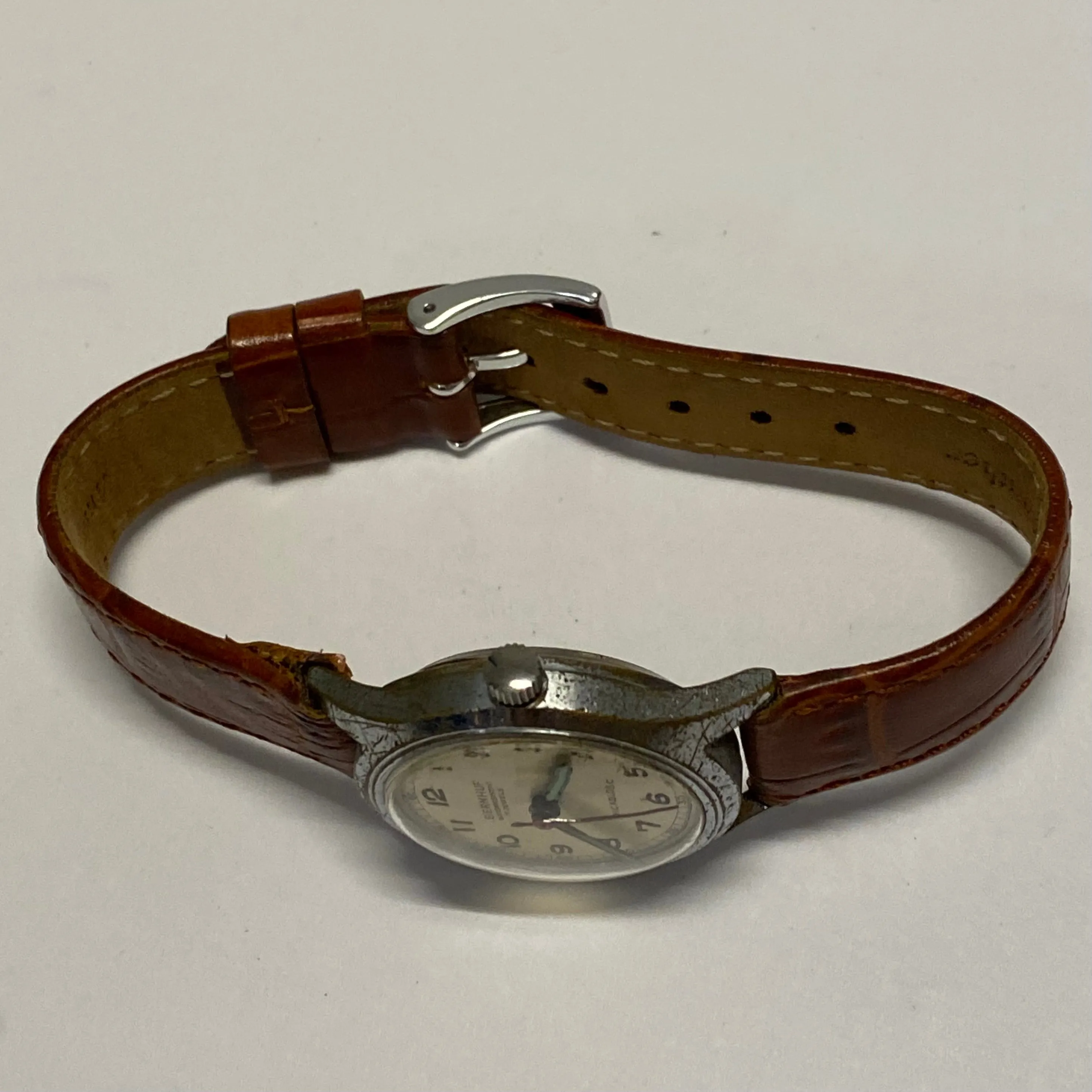 BERNHUF Military Vintage 1940's SS w/Green & Red Hands Watch - $6K APR w/ COA!!!