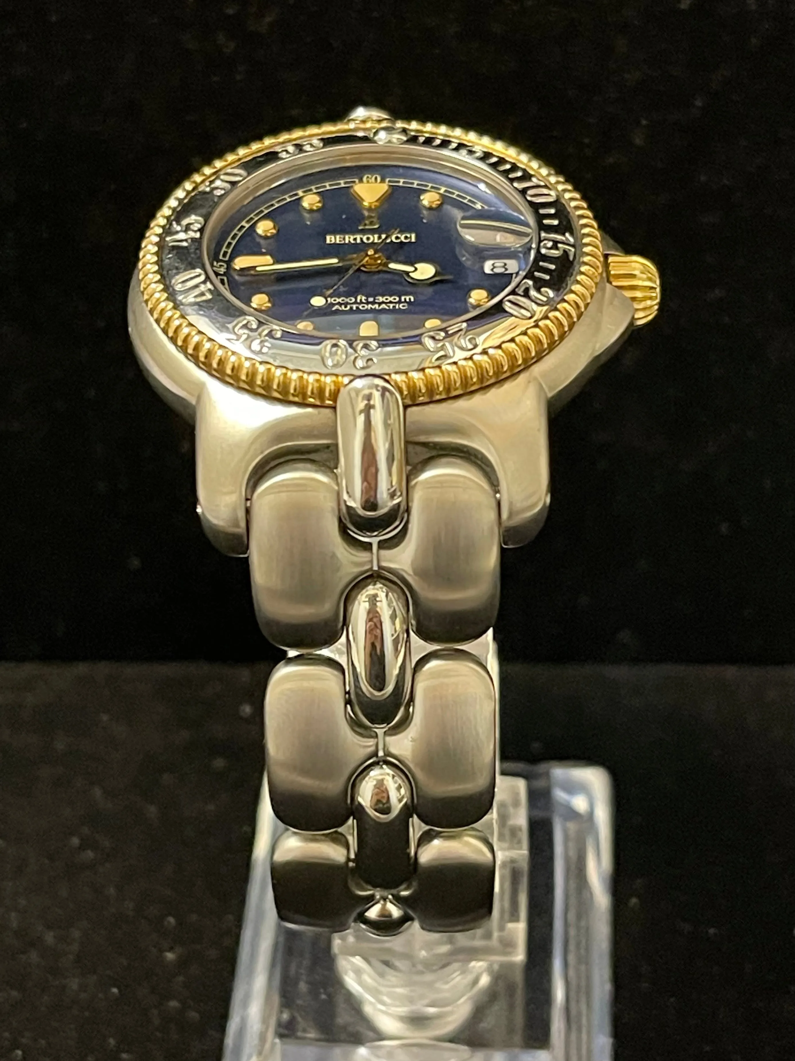 Bertolucci Rare Blue Dial SS & 18K YG Automatic Men's Watch - $13K APR w/ COA!!!