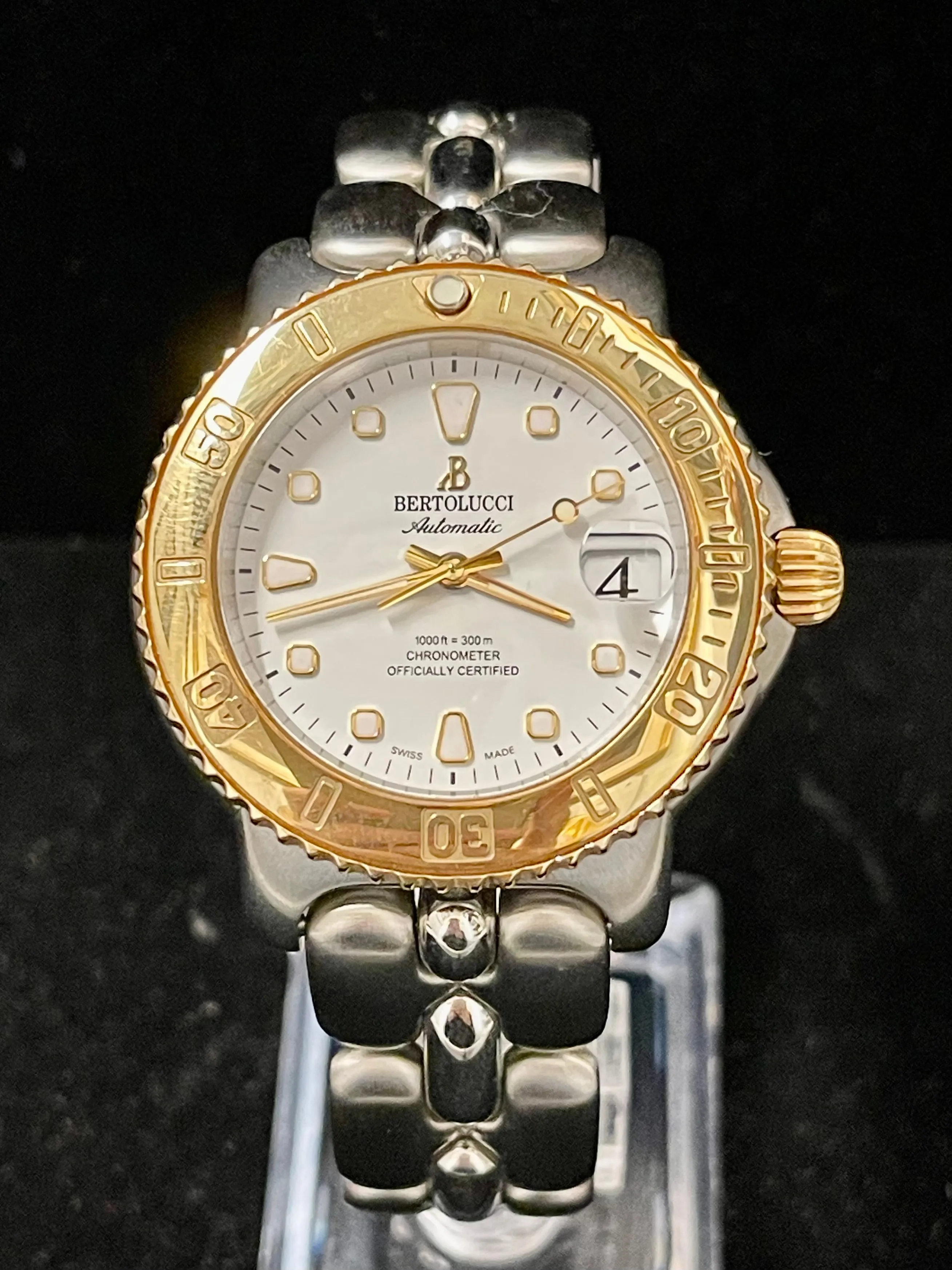 Bertolucci SS & 18K YG Automatic Men's Chronometer Wristwatch - $13K APR w/ COA!