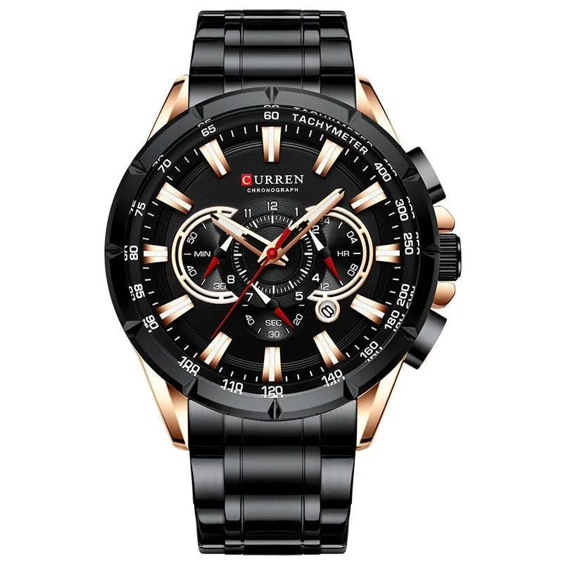 BEST GIFTS - Top Luxury Brand Big Dial Blue Quartz Men Chronograph Sport Watches