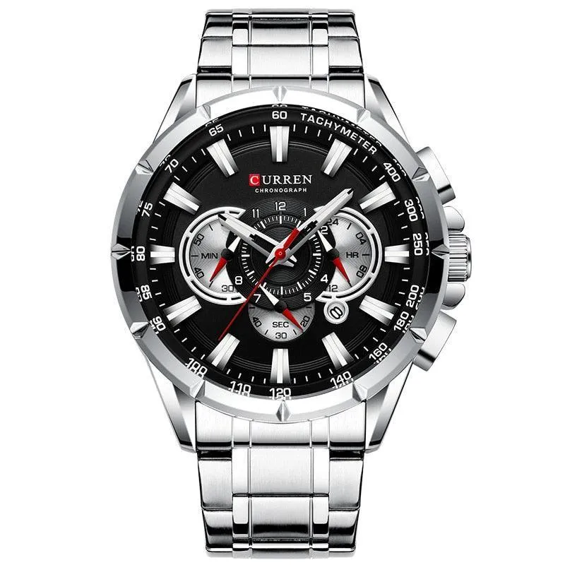 BEST GIFTS - Top Luxury Brand Big Dial Blue Quartz Men Chronograph Sport Watches