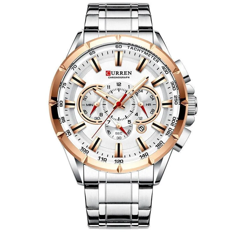 BEST GIFTS - Top Luxury Brand Big Dial Blue Quartz Men Chronograph Sport Watches
