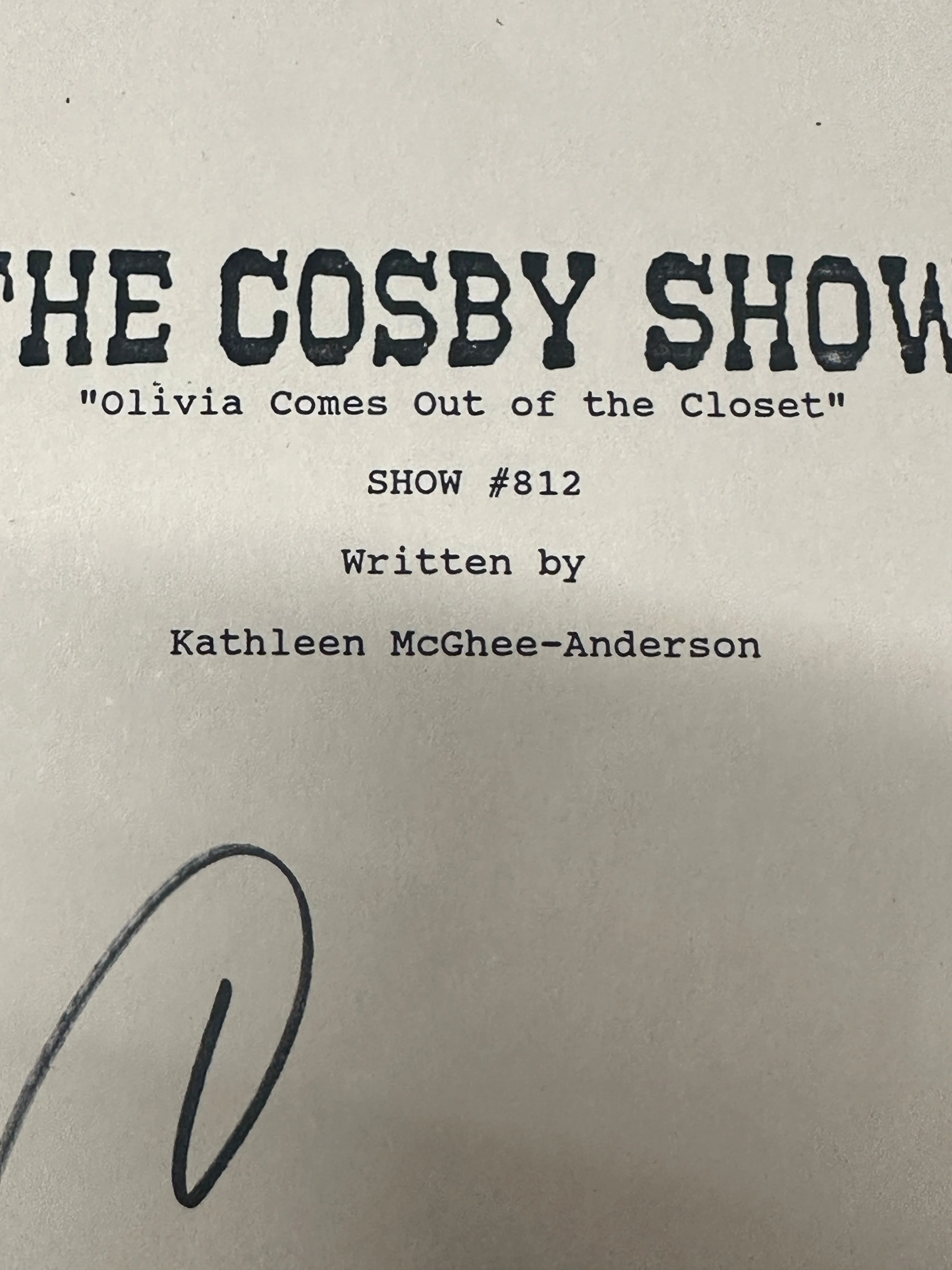 BILL COSBY SIGNED HIS UNIQUE & RARE SCRIPT, THE COSBY SHOW C.1991 $20K APR wCOA!