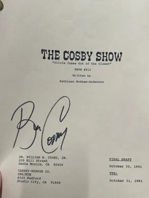 BILL COSBY SIGNED HIS UNIQUE & RARE SCRIPT, THE COSBY SHOW C.1991 $20K APR wCOA!