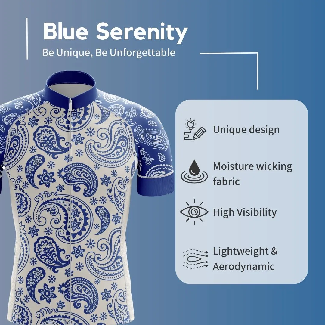 Blue Serenity | Men's Short Sleeve Cycling Set