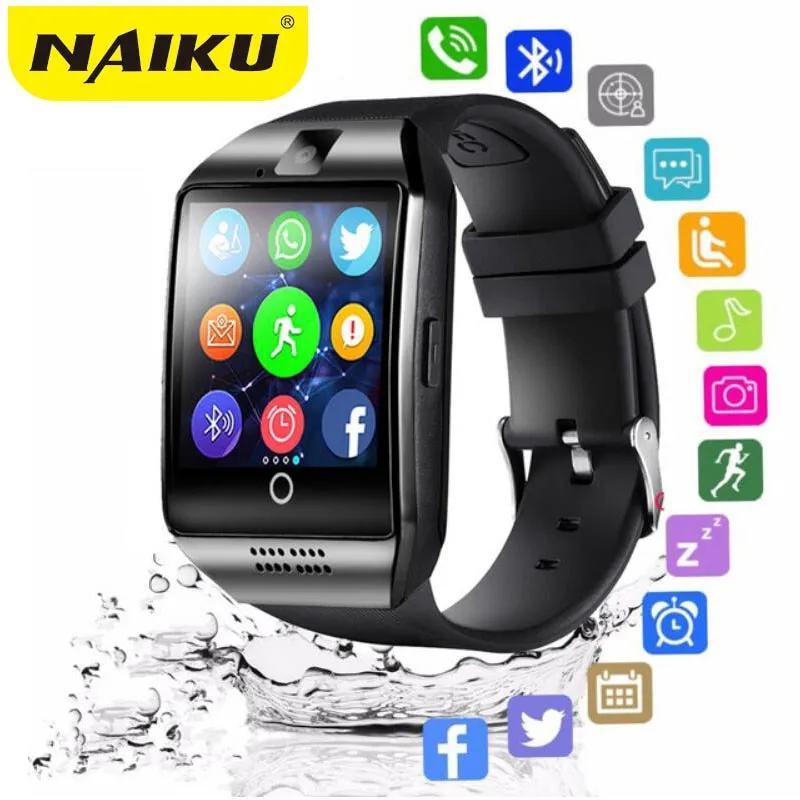 Bluetooth Camera Facebook Whatsapp Twitter Sync SMS Smartwatch Support SIM TF Card IOS Android