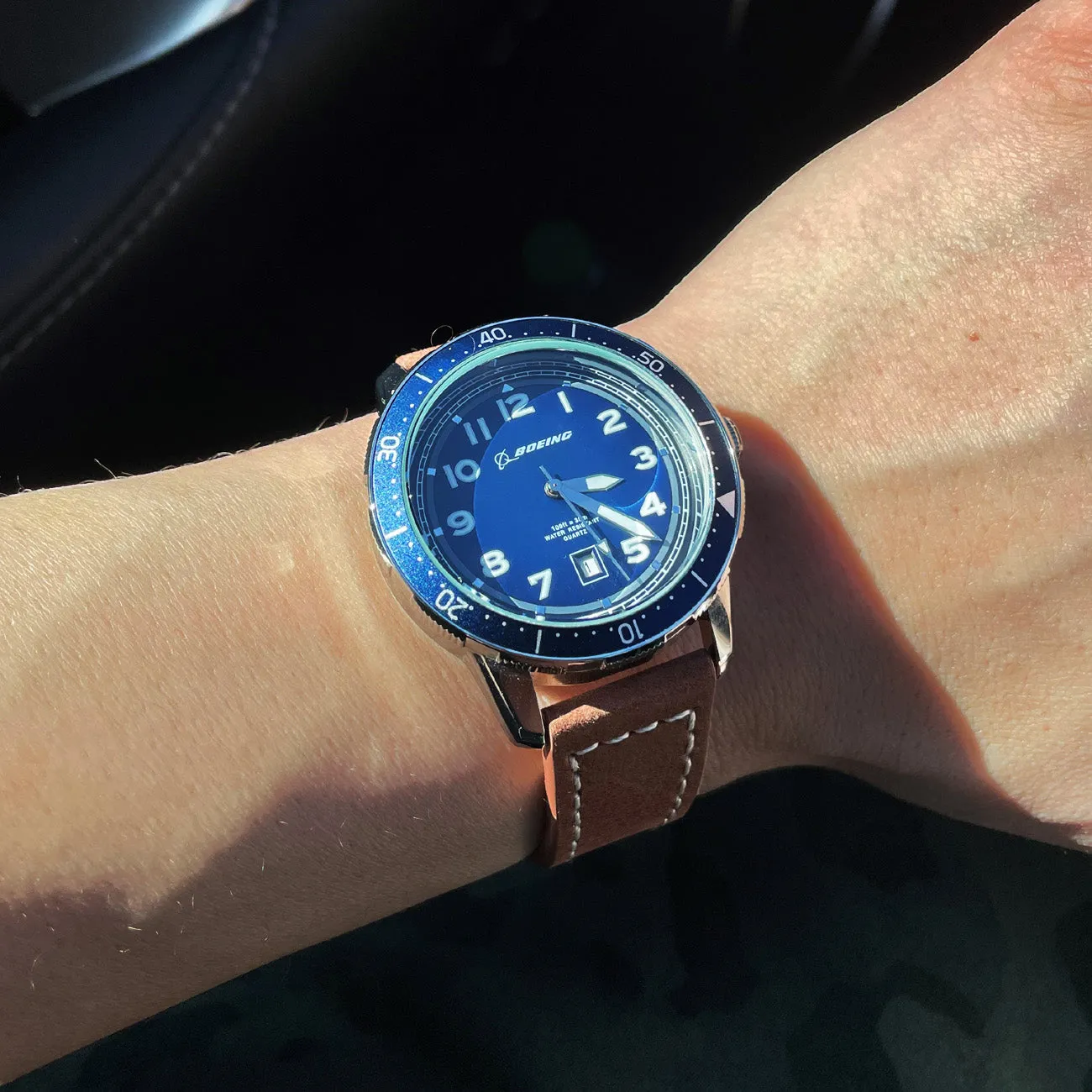 Boeing Brown Leather Watch