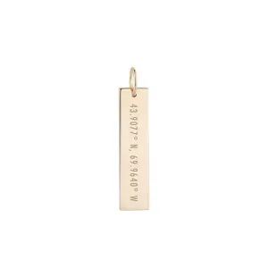 Bowdoin Coordinates Bar Necklace from Kyle Cavan