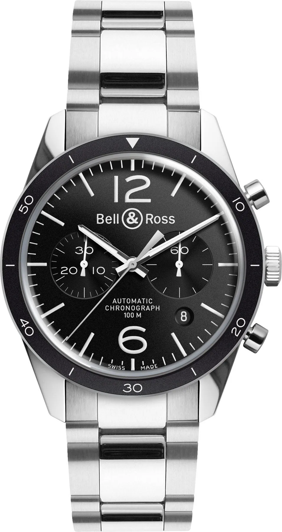 BR Watch Vintage BR 126 Black Bezel