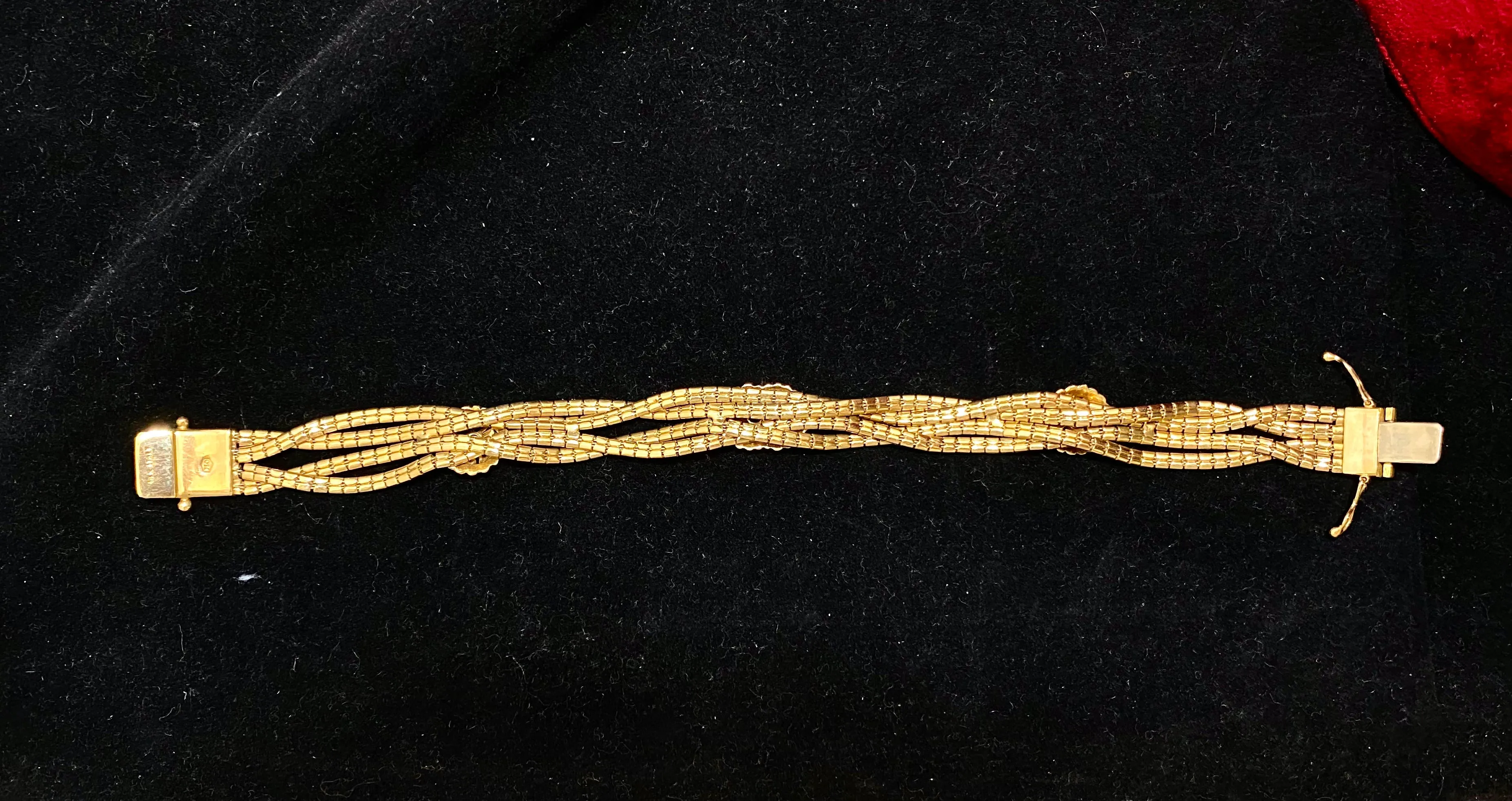 BRACELET 1940’s VCA st Italian Designer’s 18K YG w/6 Sapphire - $20K APR w/ CoA!