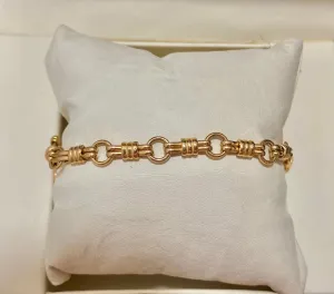 BRACELETS  UNIQUE VINTAGE 1920’S ITALIAN DESIGNER SOLID YELLOW - $3K APR w/ CoA!