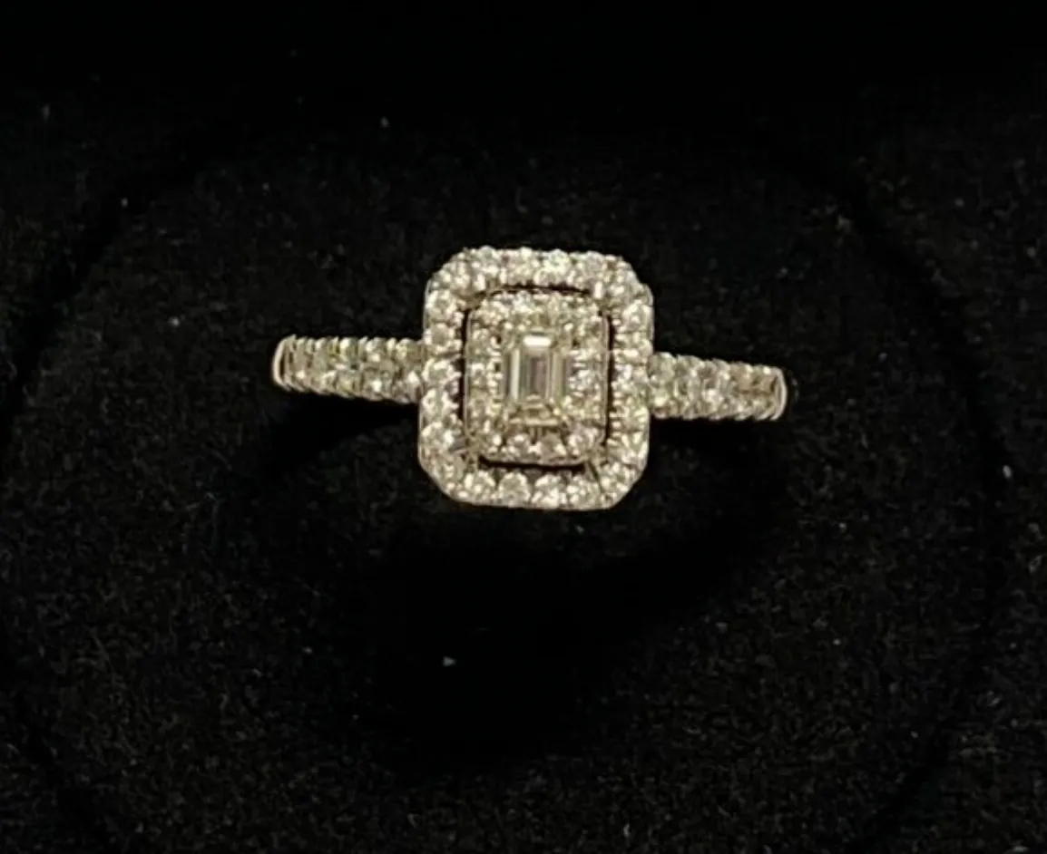 Brand New 1,75 Ct Diamond Solid White Gold Engagemet Ring - $10k APR w/ CoA!!!!!