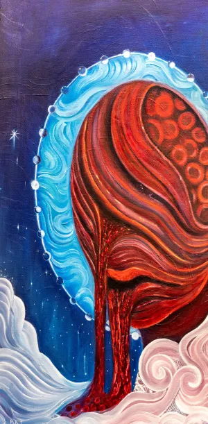 BREA'N THOMPSON "Play Nice" Oil on Canvas, 2020 - $3K Appraisal Value!