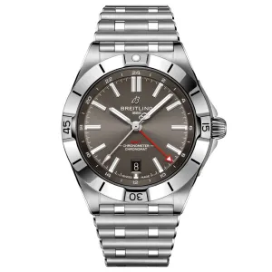 Breitling Chronomat GMT 40mm Grey Dial Automatic Gents Watch A32398101M1A1