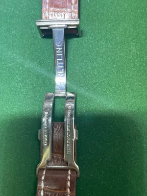 BREITLING Original Signed Stainless Steel Deployment Buckle - $600 APR w/ CoA!