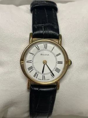 Bulova Ladies' Gold-Tone Watch - Unique Bezel, Brand New - $3K APR w/ COA!