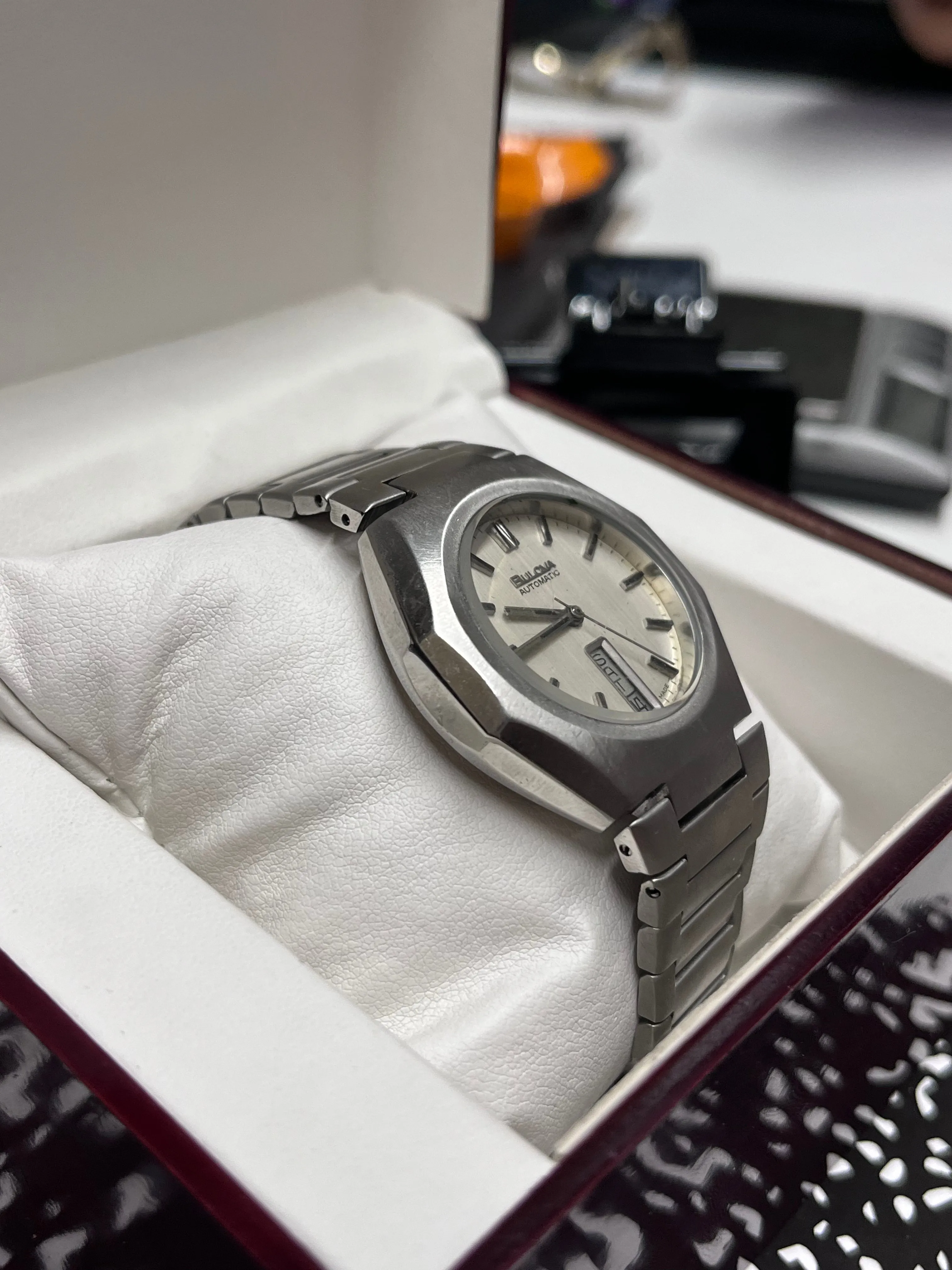 BULOVA Stainless Steel Rare Men's Wristwatch Beautiful Design - $6K APR w/ COA!!
