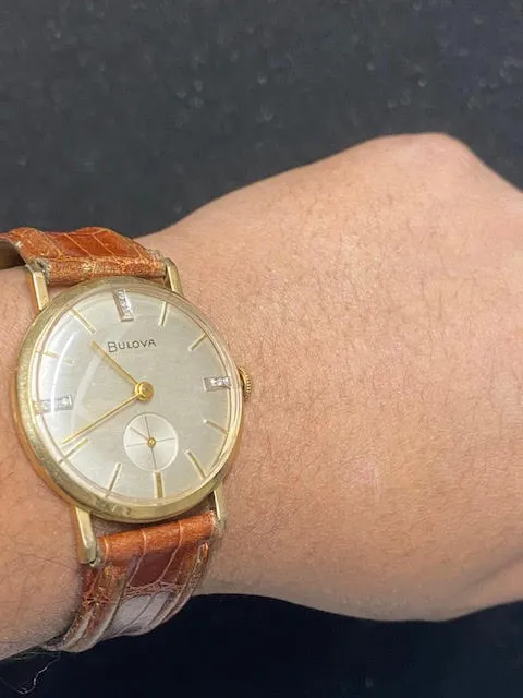 BULOVA Vintage Circa 1950s Classic Round 10K Yellow Gold Watch -$4K APR w/ CoA!