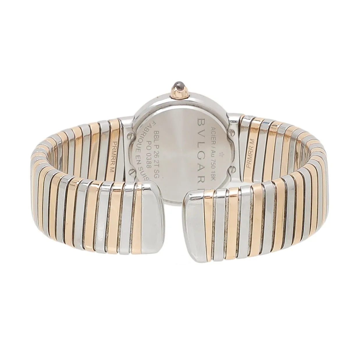Bvlgari 18 Gold Steel Tubogas 26mm Watch