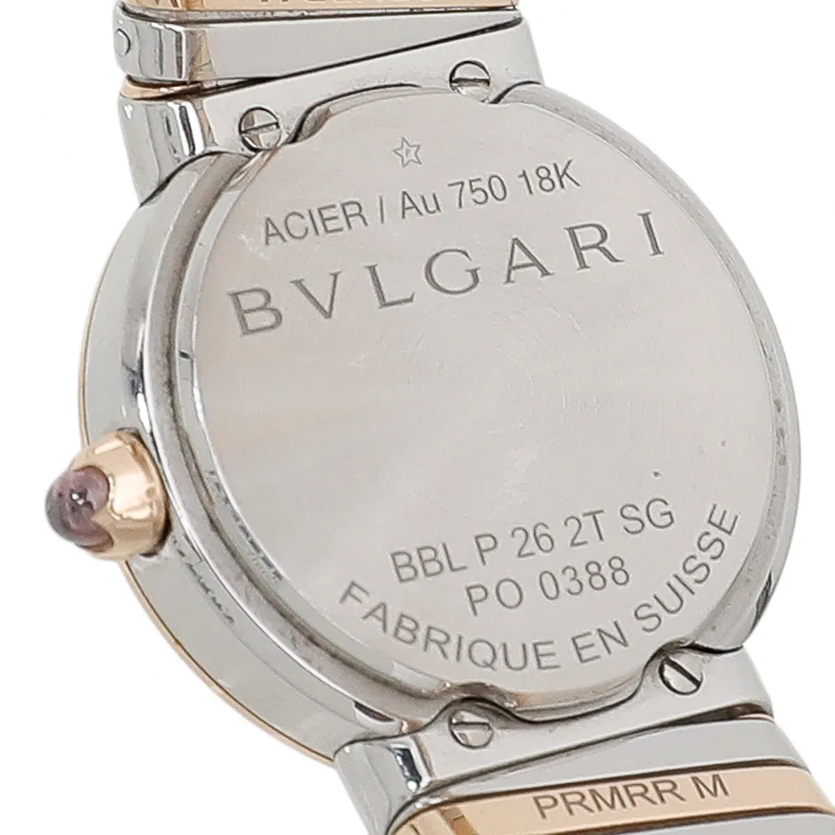 Bvlgari 18 Gold Steel Tubogas 26mm Watch