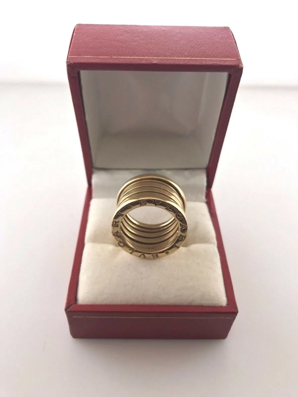 Bvlgari B. Zero 1 18K Yellow Gold Ring - 4 Bands $2.5K VALUE! - Like New w/ CAO