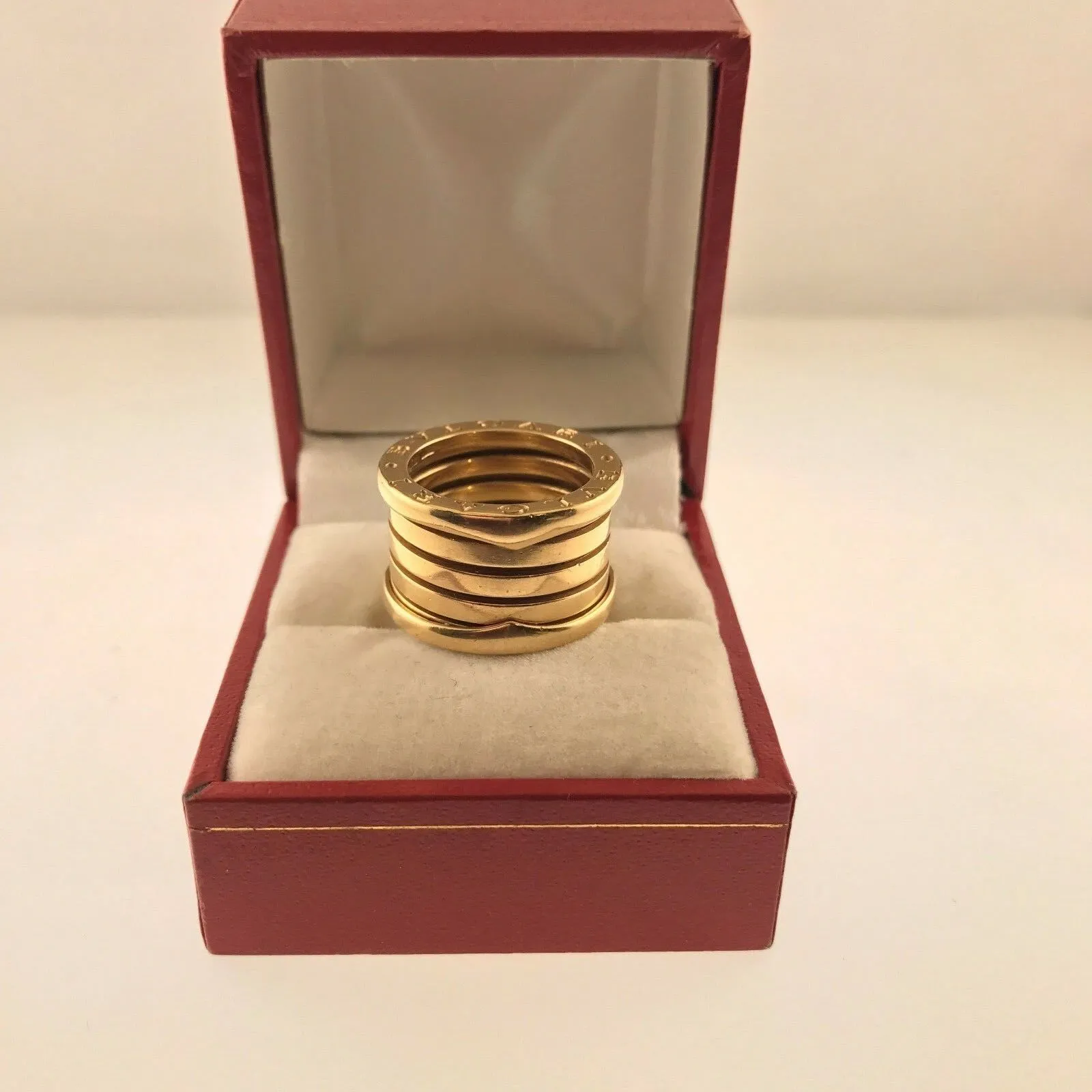 Bvlgari B. Zero 1 18K Yellow Gold Ring - 4 Bands $2.5K VALUE! - Like New w/ CAO