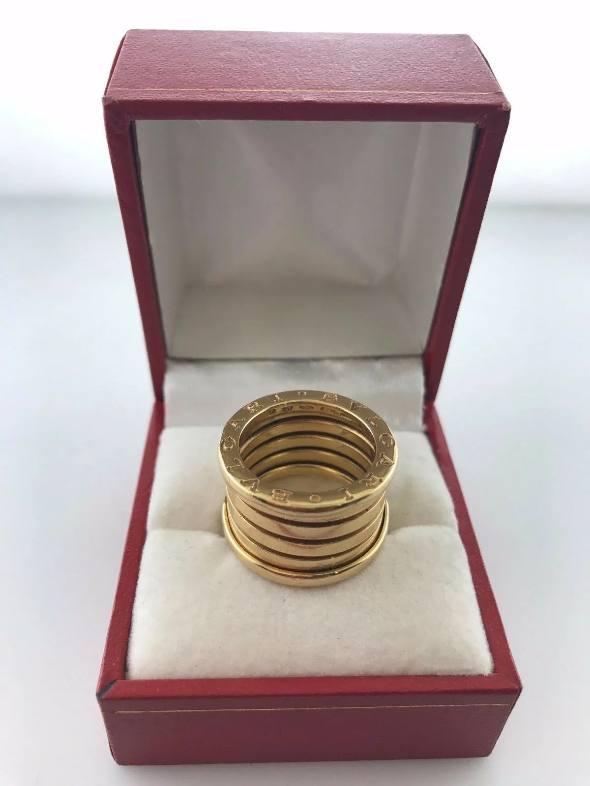 Bvlgari B. Zero 1 18K Yellow Gold Ring - 4 Bands $2.5K VALUE! - Like New w/ CAO