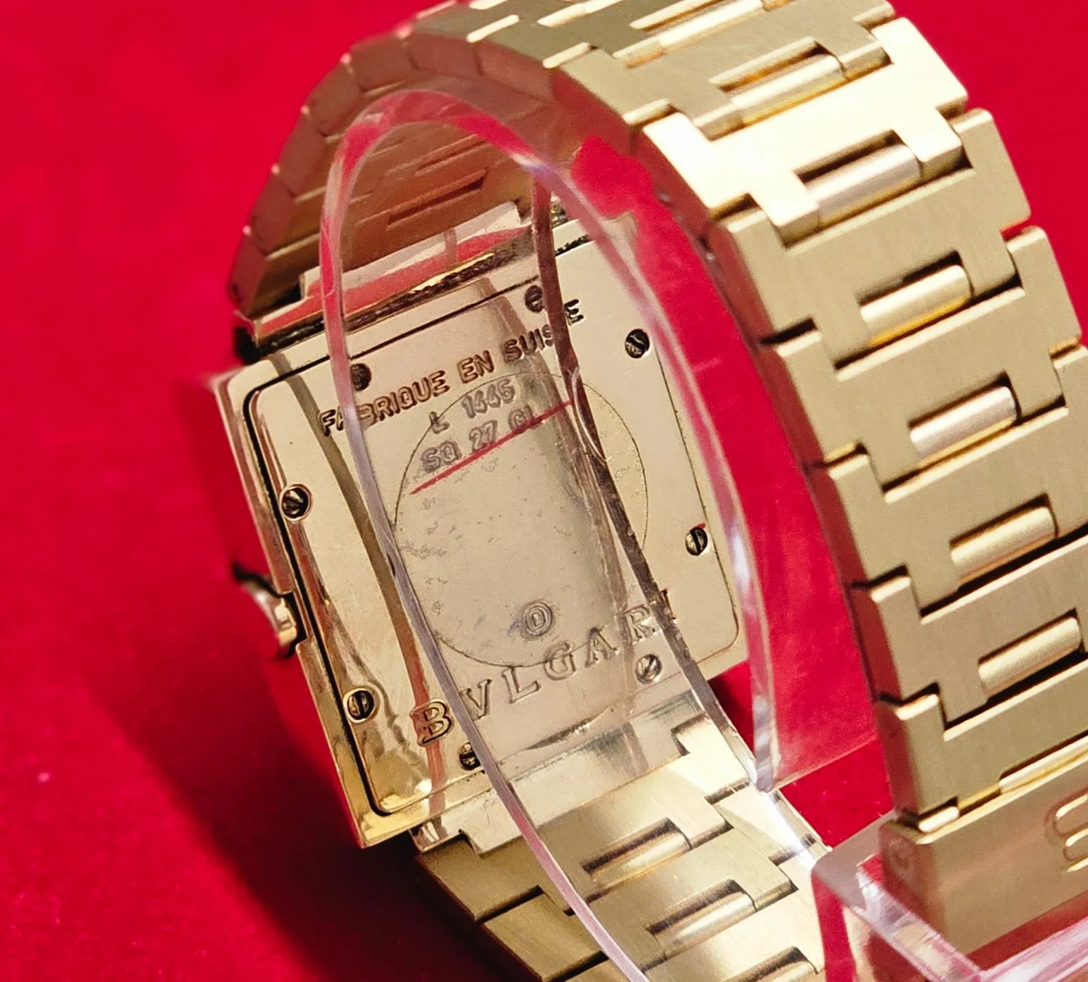 BVLGARI Quadrato 18K Yellow Gold Limited Edition Unisex Watch - $60K APR w/ COA!