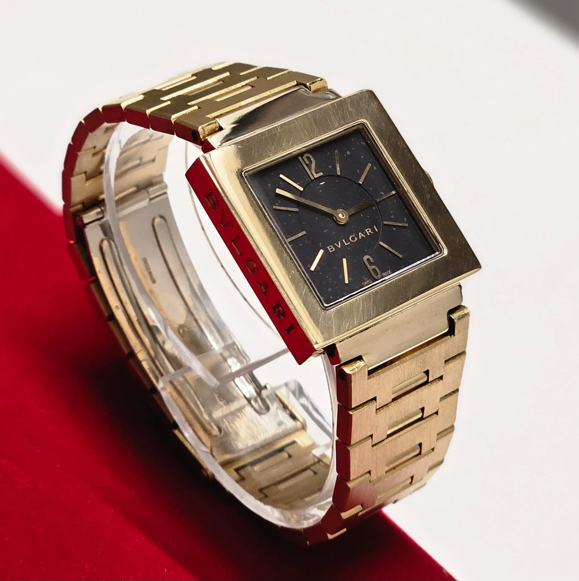 BVLGARI Quadrato 18K Yellow Gold Limited Edition Unisex Watch - $60K APR w/ COA!