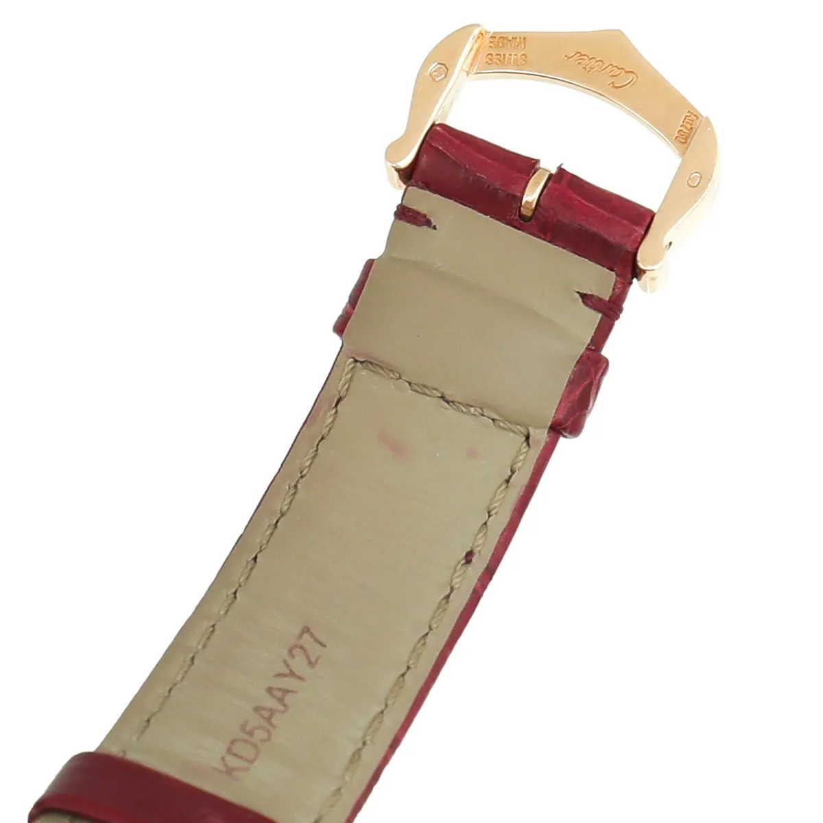 Cartier 18K Yellow Gold Diamond Tank Anglaise Quartz Watch