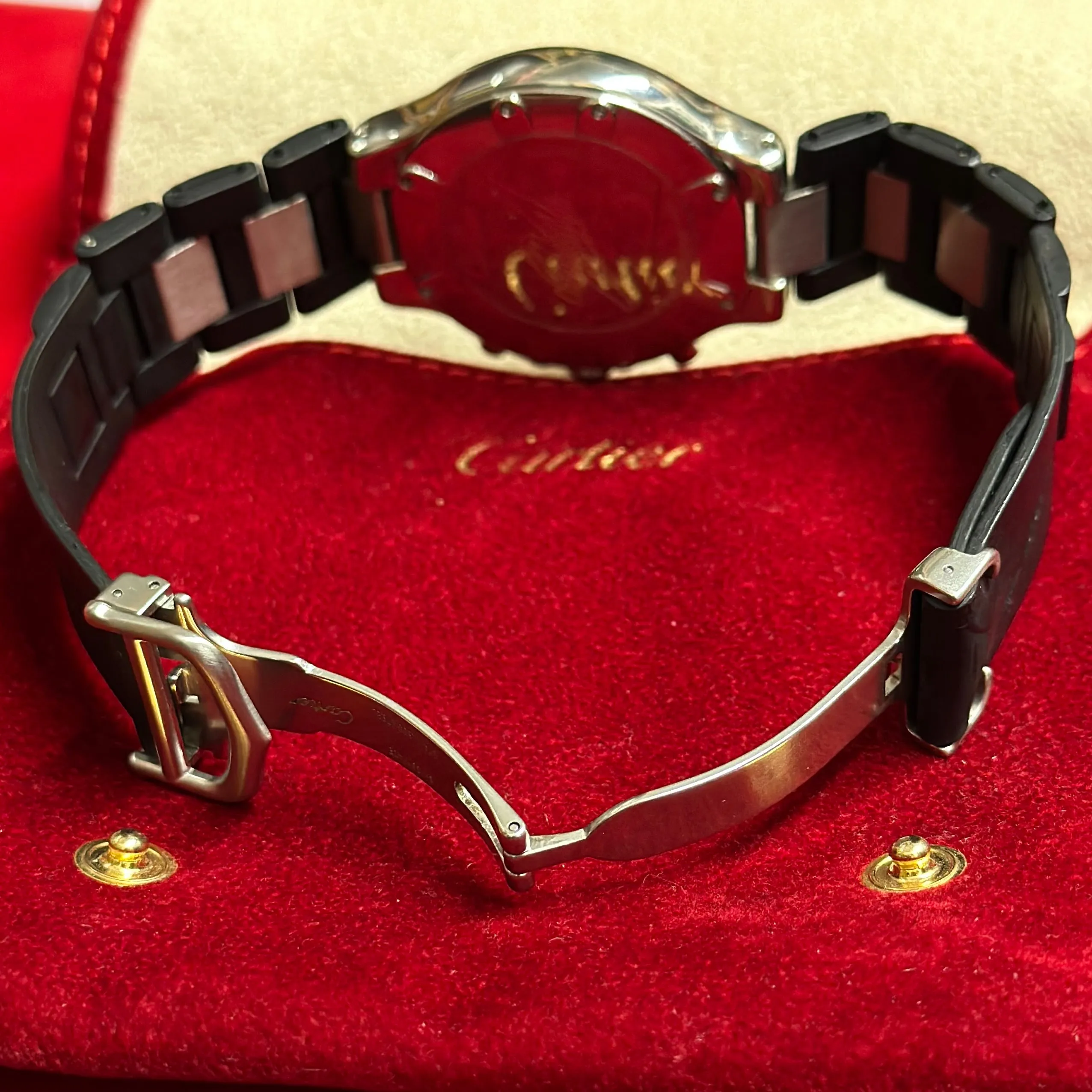 CARTIER 21 Chronoscaph #2424 Stainless Steel Rare Men's Watch - $10K APR w/ COA!