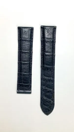 CARTIER Dark Blue Crocodile Watch Strap for Deployment - $700 APR VALUE w/ CoA! ✓