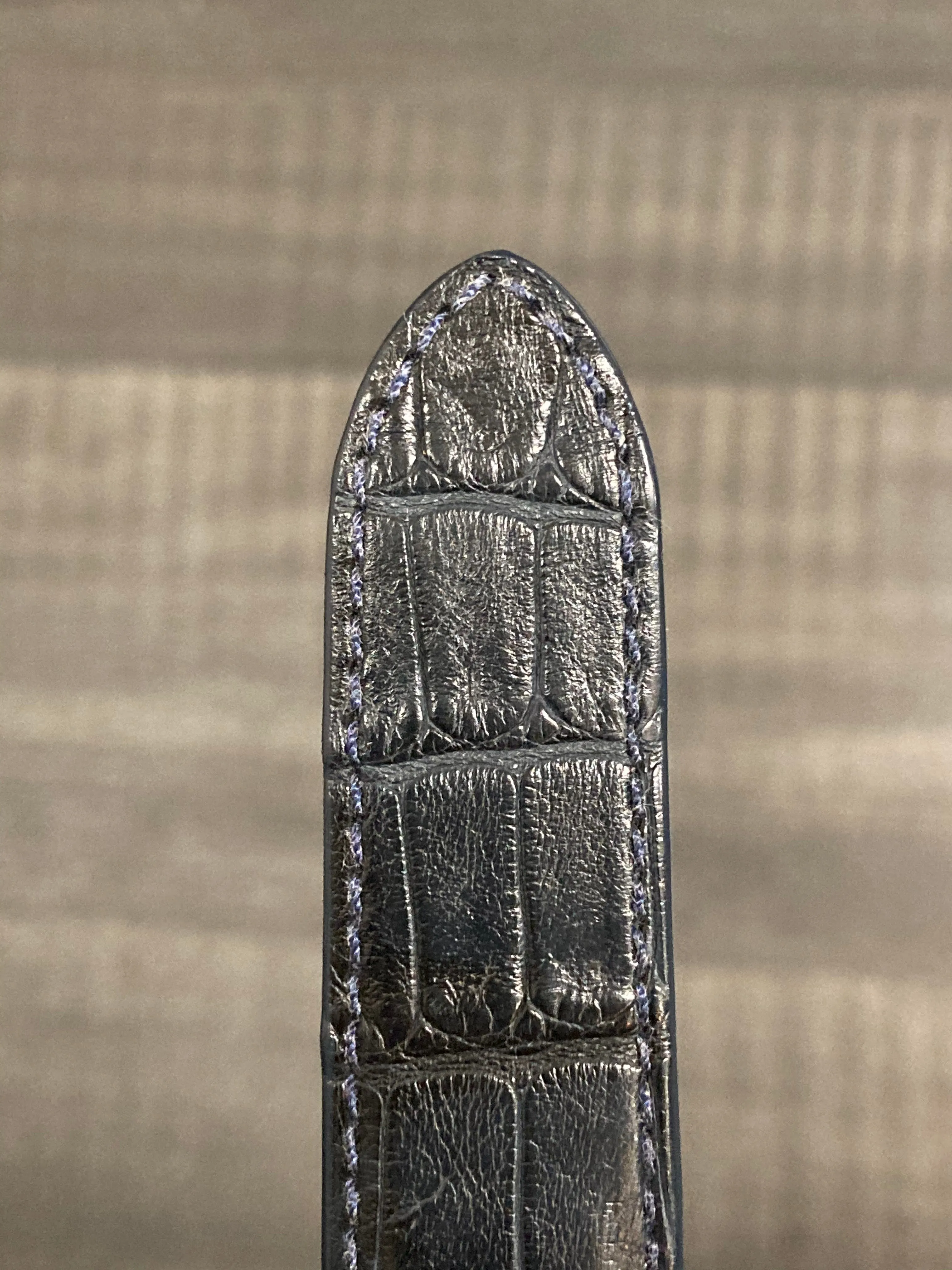 CARTIER Dark Blue Crocodile Watch Strap for Deployment - $800 APR VALUE w/ CoA! ✓