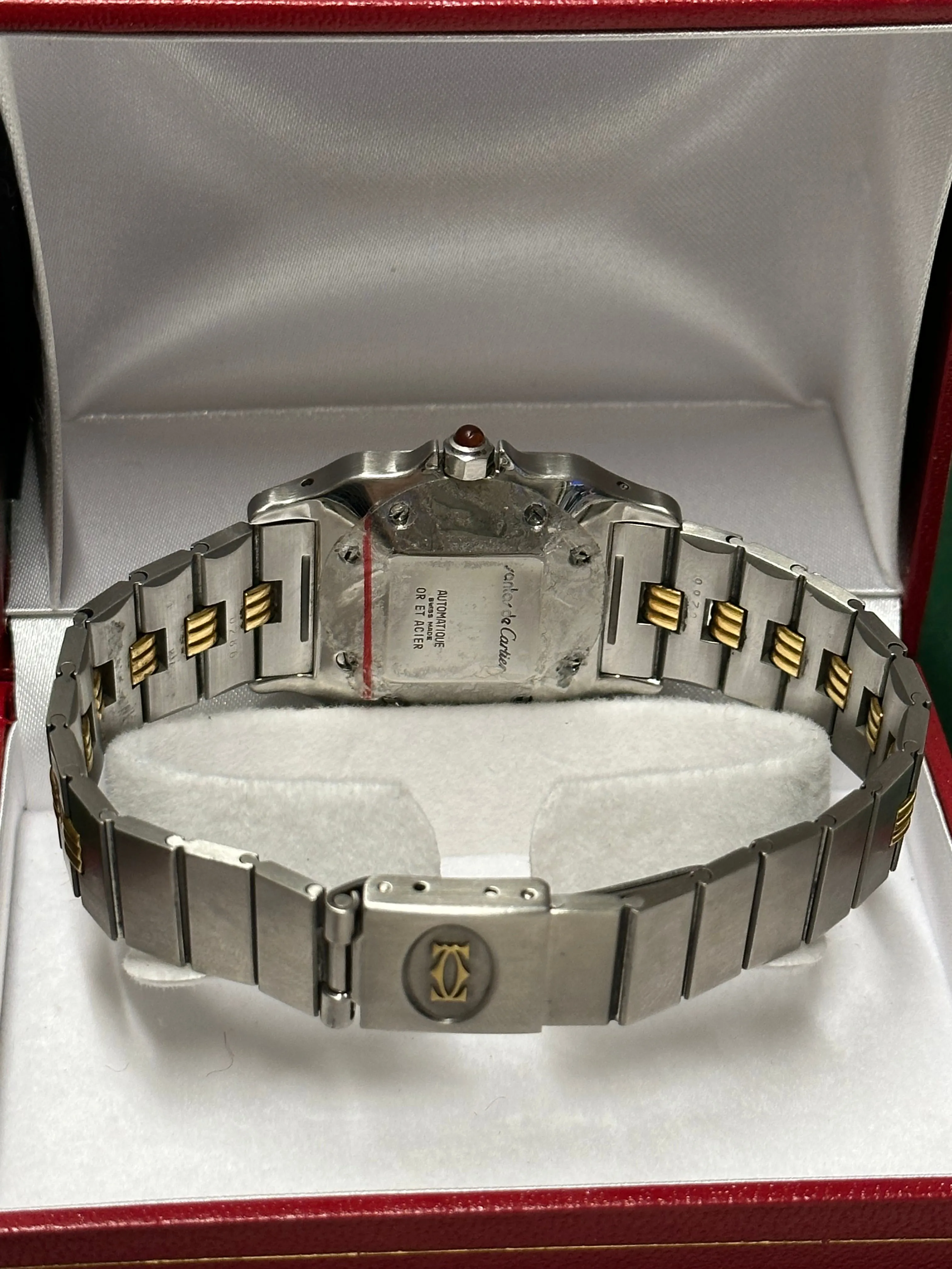CARTIER  Rare Tank Santos Steel/18K Gold Automatic Wristwatch  - $20K APR w/ COA