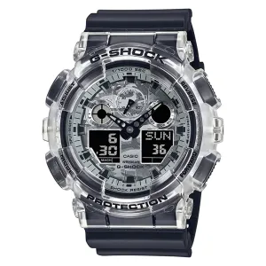 Casio Women's Black Dial Resin Band G-Shock Analog and Digital Quartz Watch - GA-100SKC-1ACR
