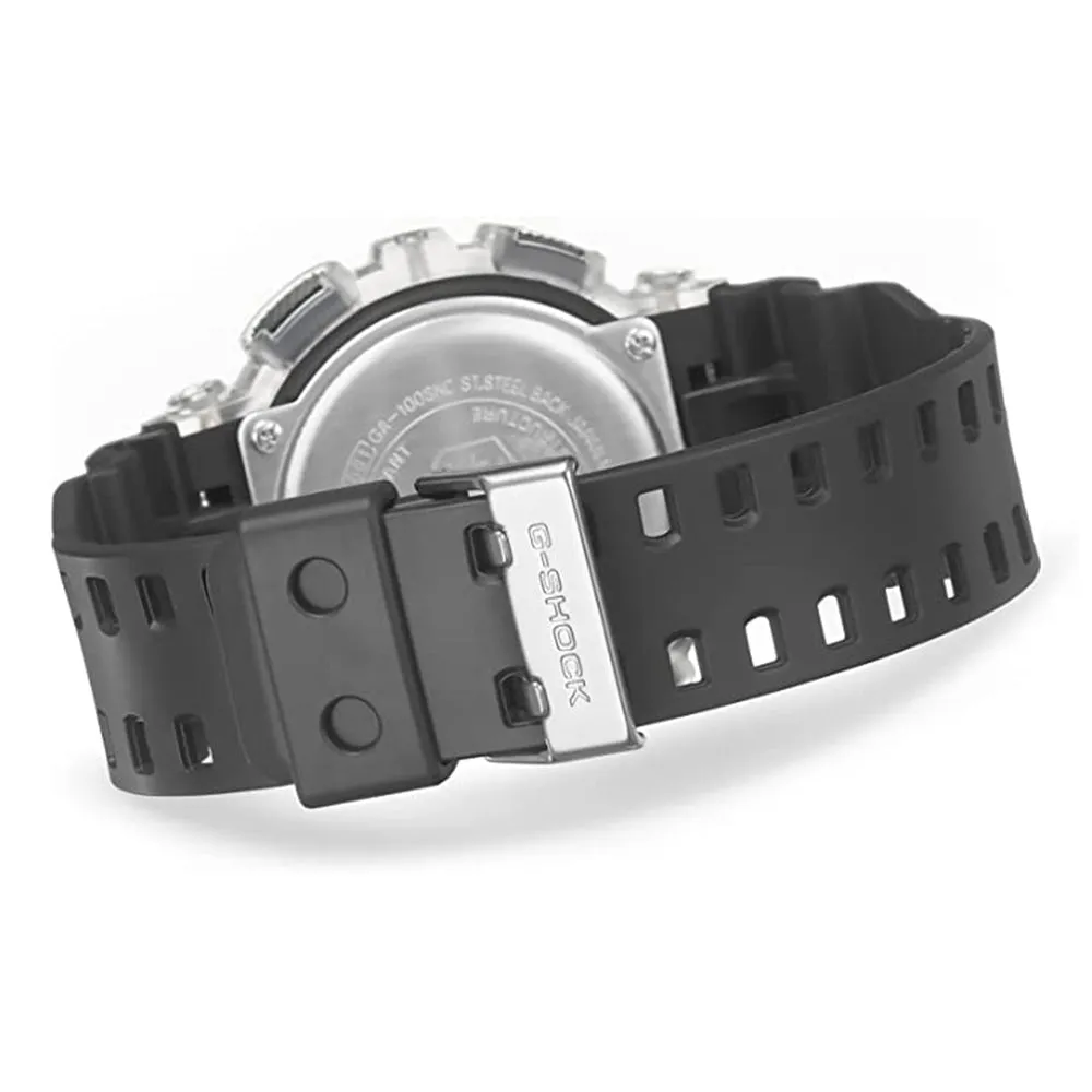 Casio Women's Black Dial Resin Band G-Shock Analog and Digital Quartz Watch - GA-100SKC-1ACR