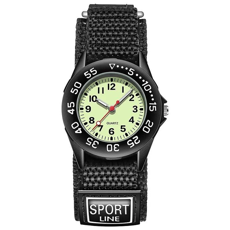 Children's Fashion Luminous Nylon Strap Quartz Watch