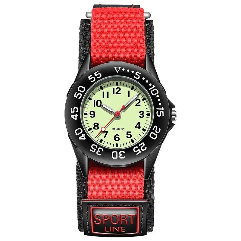 Children's Fashion Luminous Nylon Strap Quartz Watch
