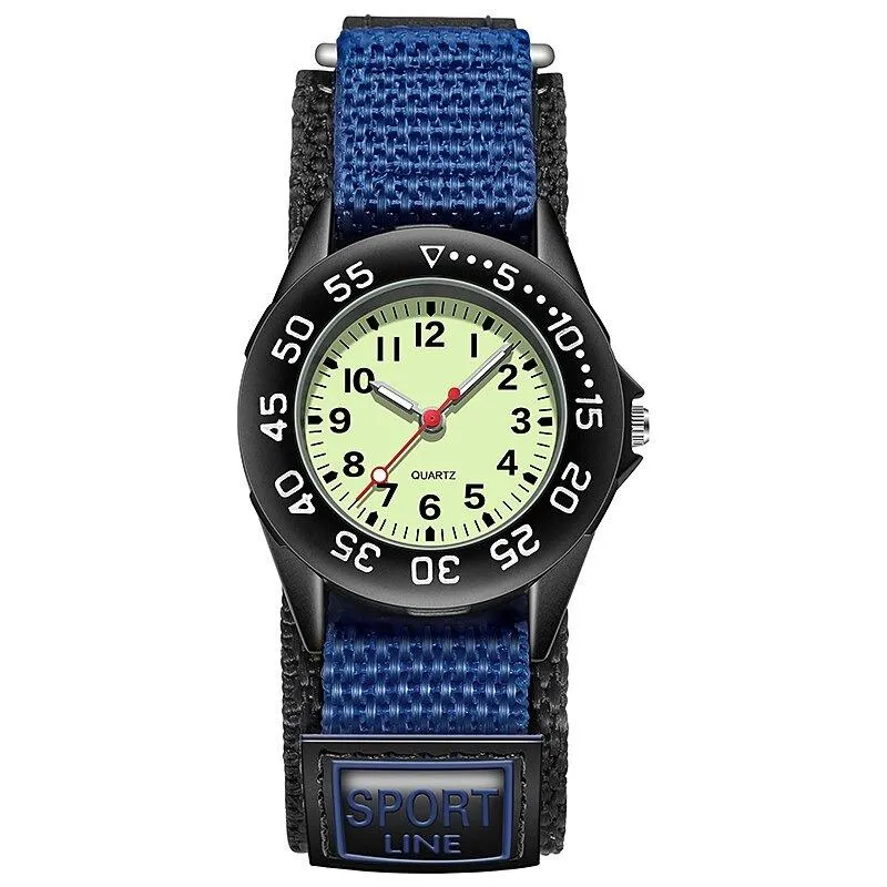 Children's Fashion Luminous Nylon Strap Quartz Watch