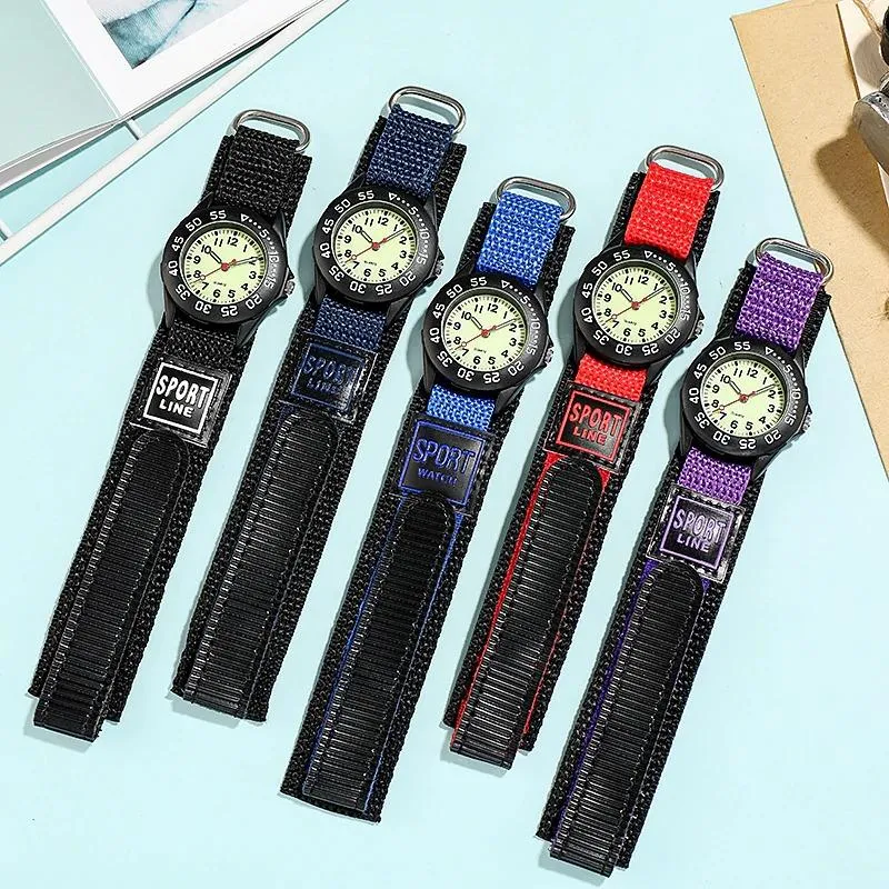 Children's Fashion Luminous Nylon Strap Quartz Watch