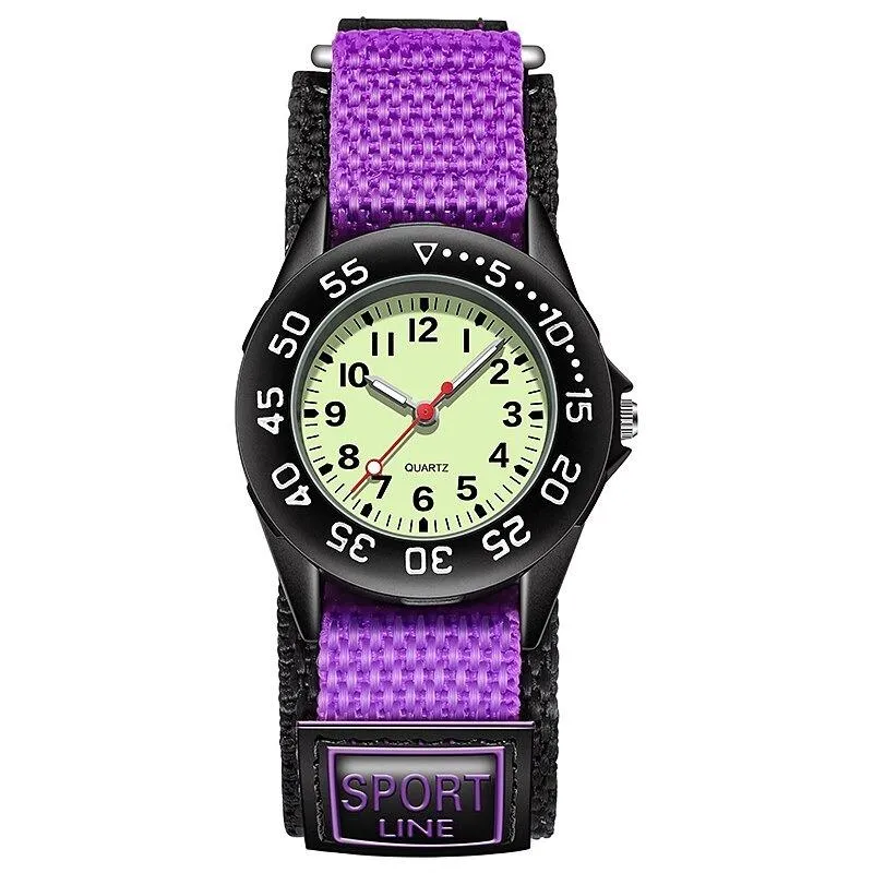 Children's Fashion Luminous Nylon Strap Quartz Watch