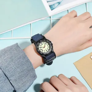 Children's Fashion Luminous Nylon Strap Quartz Watch