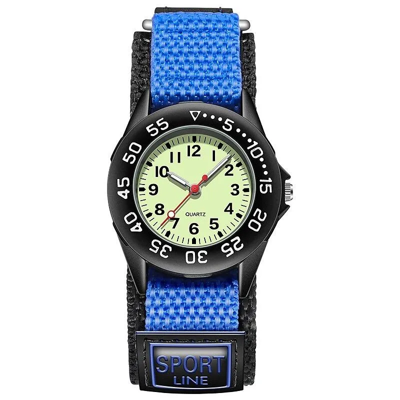 Children's Fashion Luminous Nylon Strap Quartz Watch