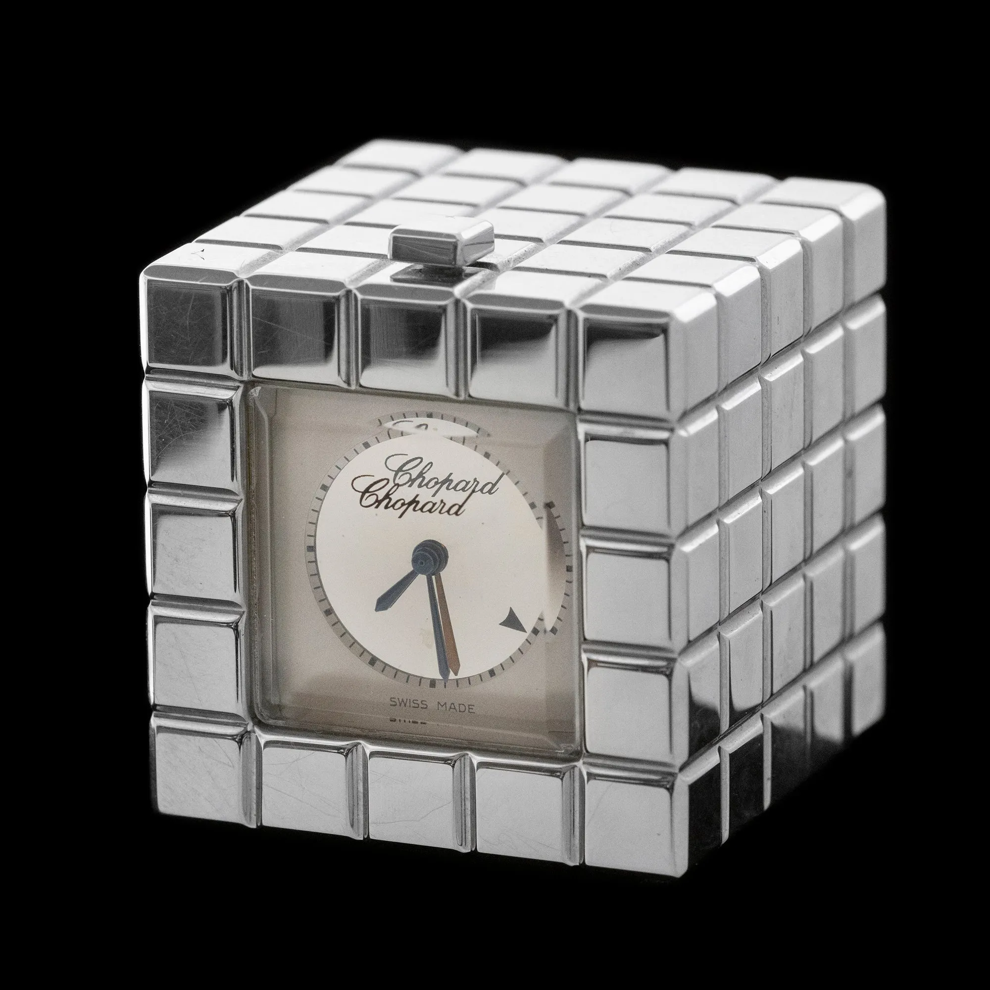 Chopard - ‘Ice Cube’ QZ Desk Clock