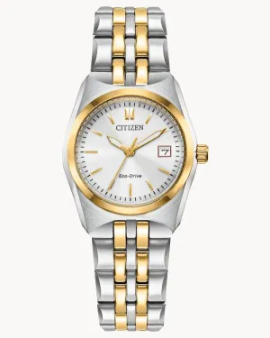 Citizen Corso White Dial Stainless Steel Watch EW2299-50A