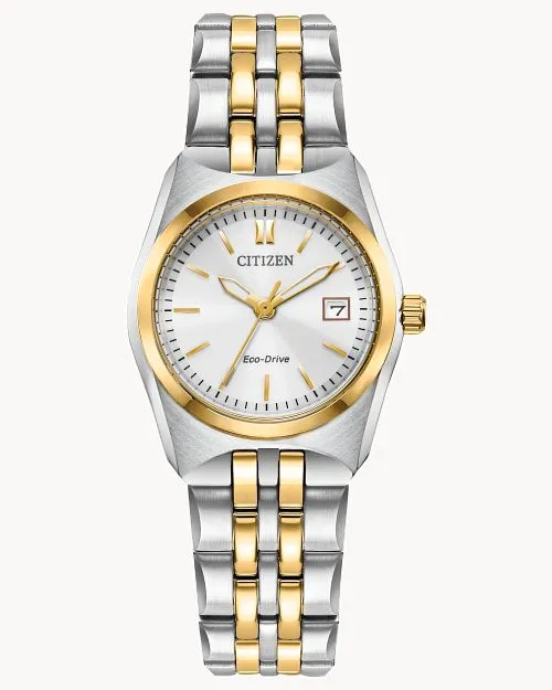 Citizen Corso White Dial Stainless Steel Watch EW2299-50A
