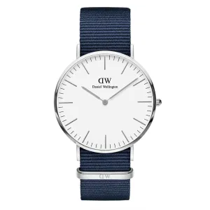 Classic Bayswater 40mm - Silver & Blue Watch