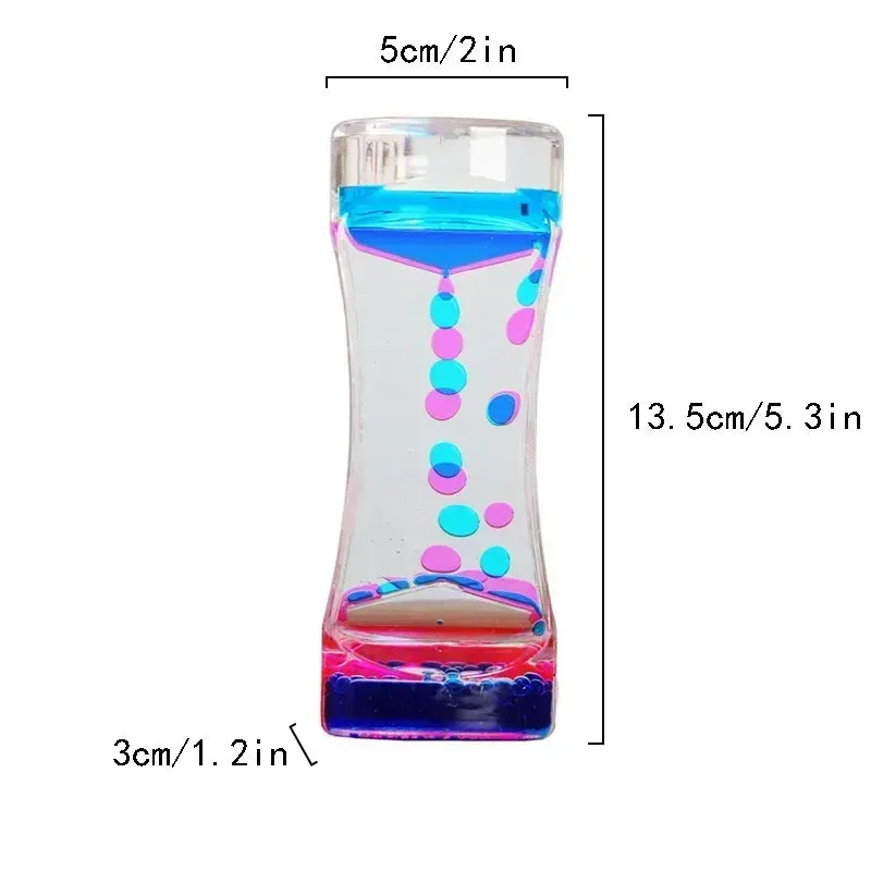 Color Liquid Hourglass Timer – Relaxing Sensory Toy